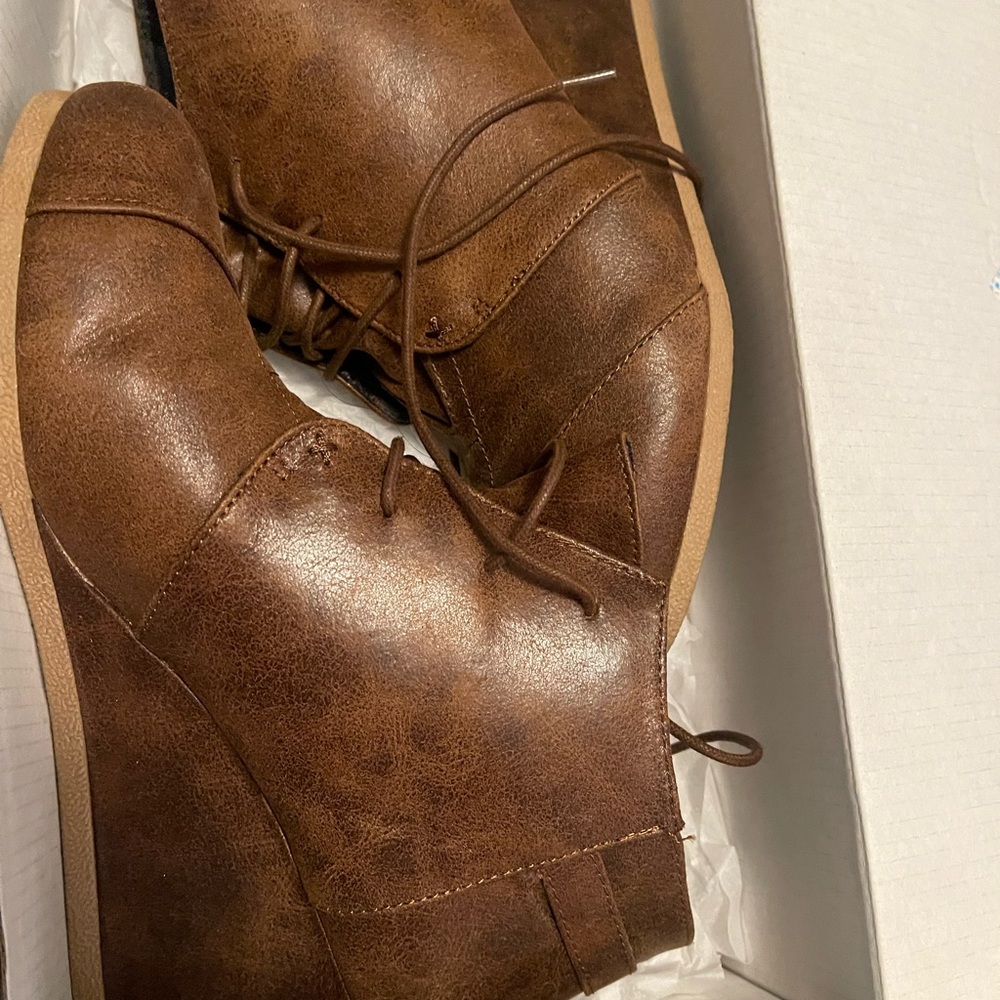 Maurices Brown Wedge Shoes